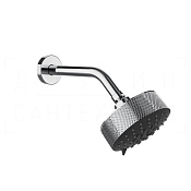 Gessi Anello Верхний душ d12,9 см, настенный кронштейн, 3 вида струи, цвет: chrome 63356#031