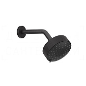 Gessi Anello Верхний душ d12,9 см, настенный кронштейн, 3 вида струи, цвет: aged bronze 63356#187