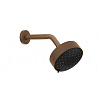 Gessi Anello Верхний душ d12,9 см, настенный кронштейн, 3 вида струи, цвет: copper brushed PVD 63356#708