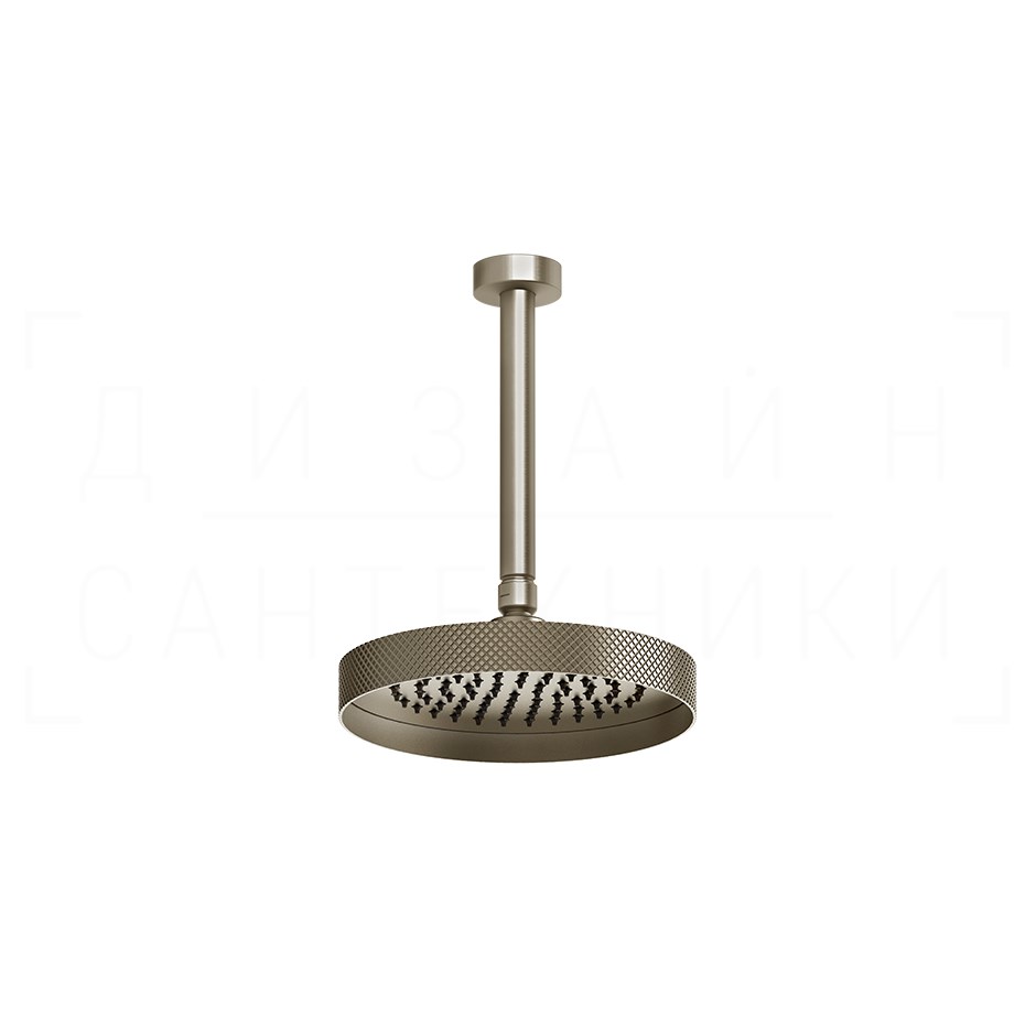 Gessi Anello Верхний душ d21,8 см, высота под заказ, 1 вид струи, цвет: finox brushed nickel 63450#149