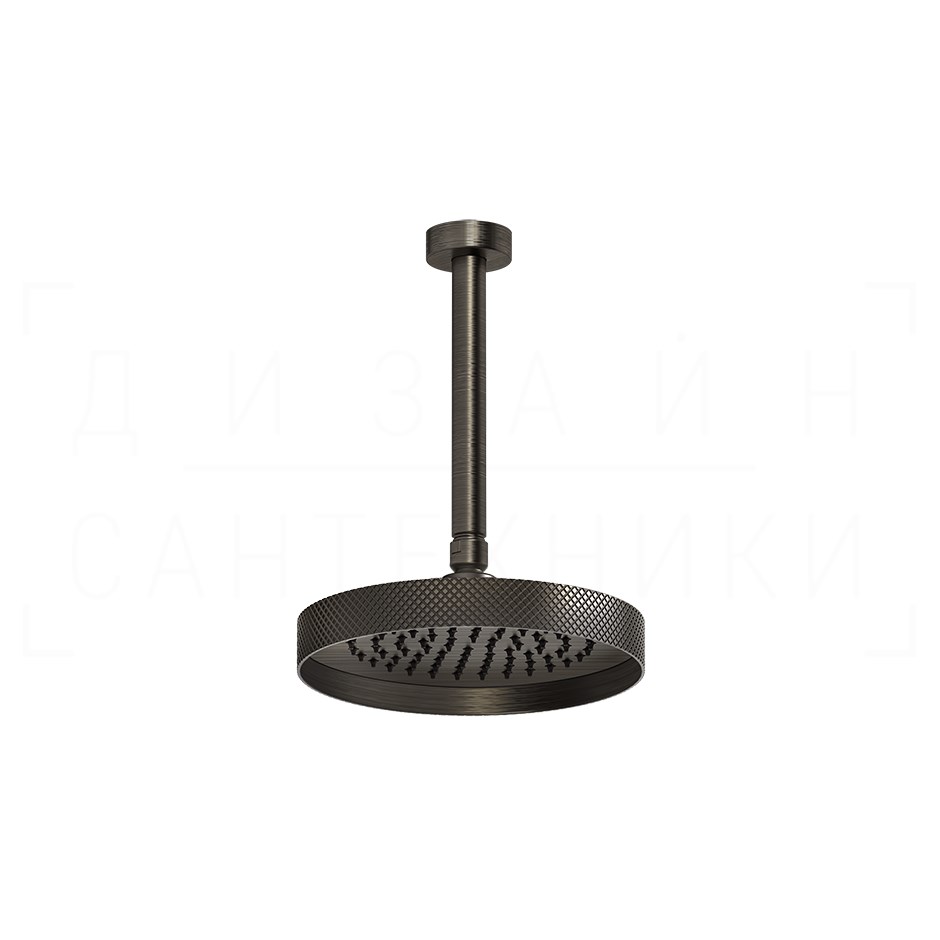 Gessi Anello Верхний душ d21,8 см, потолоч. высота под заказ, 1 вид струи, цвет: aged bronze 63450#187