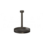 Gessi Anello Верхний душ d21,8 см, потолоч. высота под заказ, 1 вид струи, цвет: aged bronze 63450#187
