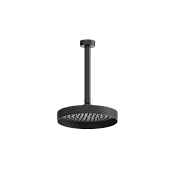 Gessi Anello Верхний душ d21,8 см, потолоч. высота под заказ, 1 вид струи, цвет: matte black 63450#299