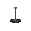 Gessi Anello Верхний душ d21,8 см, потолоч. высота под заказ, 1 вид струи, цвет: black metal PVD 63450#706
