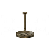 Gessi Anello Верхний душ d21,8 см, потолоч. высота под заказ, 1 вид струи, цвет: antique brass 63450#713