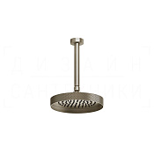 Gessi Anello Верхний душ d30 см, потолочный кронштейн, 1 вид струи, цвет: finox brushed nickel 63452#149
