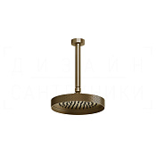 Gessi Anello Верхний душ d30 см, потолочный кронштейн, 1 вид струи, цвет: deep bronze brushed PVD 63452#791