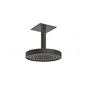 Gessi Anello Верхний душ d30 см, высота под заказ, 1 вид струи, цвет: black metal brushed PVD 63470#707