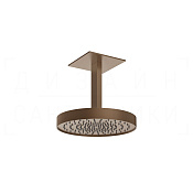 Gessi Anello Верхний душ d30 см, потолоч. высота под заказ, 1 вид струи, цвет: copper brushed PVD 63470#708
