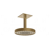 Gessi Anello Верхний душ d30 см, высота под заказ, 1 вид струи, цвет: warm bronze brushed PVD 63470#726