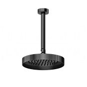 Gessi Anello Верхний душ d21,8 см, потолоч. высота под заказ, 1 вид струи, цвет: black metal PVD 63550#706
