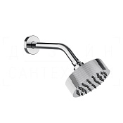 Gessi Ingranaggio Верхний душ d11,8 см, настенный кронштейн, 1 вид струи, цвет: chrome 63554#031