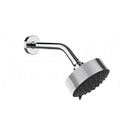 Gessi Ingranaggio Верхний душ d12,9 см, настенный кронштейн, 3 вида струи, цвет: chrome 63556#031