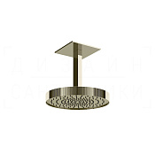 Gessi Ingranaggio Верхний душ d30 см, потолоч. высота под заказ, 1 вид струи, цвет: nickel PVD 63570#720