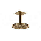 Gessi Ingranaggio Верхний душ d30 см, потолоч. высота под заказ, 1 вид струи, цвет: warm bronze PVD 63570#735