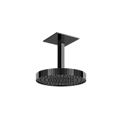 Gessi Ingranaggio Верхний душ d30 см, потолочный кронштейн, 1 вид струи, цвет: black metal PVD 63572#706