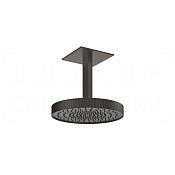 Gessi Ingranaggio Верхний душ d30 см, потолоч. кронштейн, 1 вид струи, цвет: black metal brushed PVD 63572#707