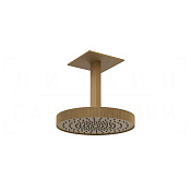 Gessi Ingranaggio Верхний душ d30 см, потолочный кронштейн, 1 вид струи, цвет: antique brass 63572#713