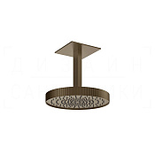 Gessi Ingranaggio Верхний душ d30 см, потолоч., 1 вид струи, цвет: coffee bronze brushed PVD 63572#761