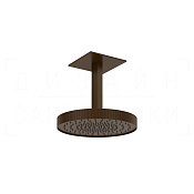 Gessi Ingranaggio Верхний душ d30 см, потолочный кронштейн, 1 вид струи, цвет: dark bronze 63572#845
