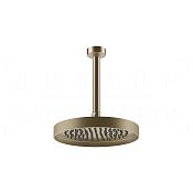 Gessi Inverso Верхний душ d25 см, потолочный кронштейн, 1 вид струи, цвет: finox brushed nickel 63650#149