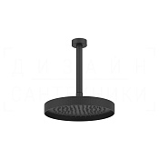 Gessi Inverso Верхний душ d25 см, потолочный кронштейн, 1 вид струи, цвет: matte black 63650#299