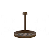 Gessi Inverso Верхний душ d25 см, потолочный кронштейн, 1 вид струи, цвет: dark bronze 63650#845