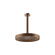 Gessi Inverso Верхний душ d25 см, потолоч. высота под заказ, 1 вид струи, цвет: copper brushed PVD 63653#708