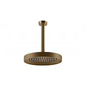 Gessi Inverso Верхний душ d25 см, высота под заказ, 1 вид струи, цвет: deep bronze brushed PVD 63653#791