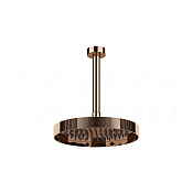 Gessi Inverso Верхний душ d25 см, потолочный кронштейн, 1 вид струи, цвет: copper PVD 63750#030