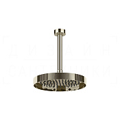 Gessi Inverso Верхний душ d25 см, потолочный кронштейн, 1 вид струи, цвет: nickel PVD 63750#720