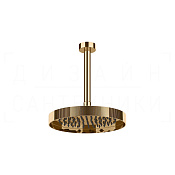 Gessi Inverso Верхний душ d25 см, потолочный кронштейн, 1 вид струи, цвет: warm bronze PVD 63750#735