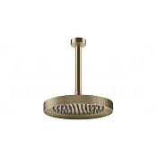 Gessi Inverso Верхний душ d25 см, потолоч. высота под заказ, 1 вид струи, цвет: finox brushed nickel 63753#149