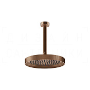 Gessi Inverso Верхний душ d25 см, потолоч. высота под заказ, 1 вид струи, цвет: copper brushed PVD 63753#708