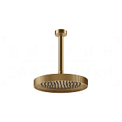 Gessi Inverso Верхний душ d25 см, высота под заказ, 1 вид струи, цвет: warm bronze brushed PVD 63753#726