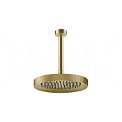 Gessi Inverso Верхний душ d25 см, потолоч. высота под заказ, 1 вид струи, цвет: brushed brass PVD 63753#727