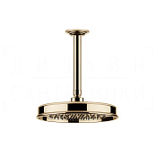 Gessi Venti20 Верхний душ d22,9 см, потолоч. высота под заказ, 1 вид струи, цвет: warm bronze PVD 65150#735