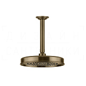 Gessi Venti20 Верхний душ d22,9 см, высота под заказ, 1 вид струи, цвет: deep bronze brushed PVD 65150#791