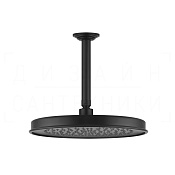 Gessi Venti20 Верхний душ d32,8 см, потолоч. высота под заказ, 1 вид струи, цвет: matte black 65155#299