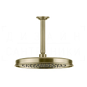Gessi Venti20 Верхний душ d32,8 см, потолоч. высота под заказ, 1 вид струи, цвет: brushed brass PVD 65155#727