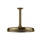 Gessi Venti20 Верхний душ d32,8 см, высота под заказ, 1 вид струи, цвет: deep bronze brushed PVD 65155#791