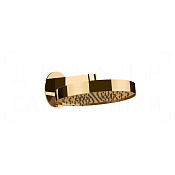 Gessi Ventaglio Верхний душ d30 см, настенный кронштейн, 1 вид струи, цвет: warm bronze PVD 66049#735