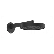 Gessi Ventaglio Верхний душ d30 см, настенный кронштейн, 1 вид струи, цвет: matte black 66068#299