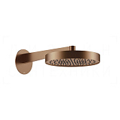 Gessi Ventaglio Верхний душ d30 см, настенный кронштейн, 1 вид струи, цвет: copper brushed PVD 66068#708