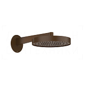 Gessi Ventaglio Верхний душ d30 см, настенный кронштейн, 1 вид струи, цвет: dark bronze 66068#845