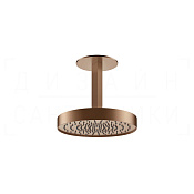 Gessi Ventaglio Верхний душ d30 см, потолоч. высота под заказ, 1 вид струи, цвет: copper brushed PVD 66070#708