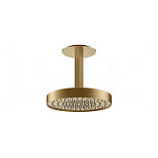 Gessi Ventaglio Верхний душ d30 см, высота под заказ, 1 вид струи, цвет: warm bronze brushed PVD 66070#726