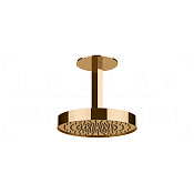 Gessi Ventaglio Верхний душ d30 см, потолоч. высота под заказ, 1 вид струи, цвет: warm bronze PVD 66070#735