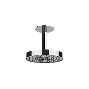 Gessi Ventaglio Верхний душ d25 см, потолочный кронштейн, 1 вид струи, цвет: chrome 66072#031
