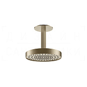 Gessi Ventaglio Верхний душ d25 см, потолочный кронштейн, 1 вид струи, цвет: finox brushed nickel 66072#149